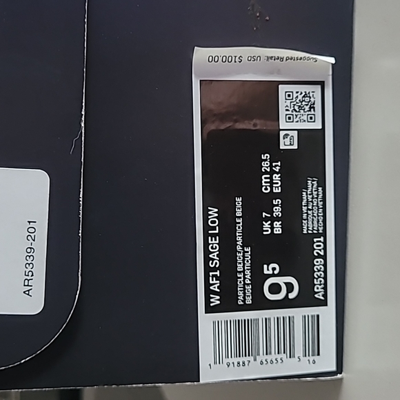 Women Nike Air Force 1 Sage Low - Picture 4 of 4